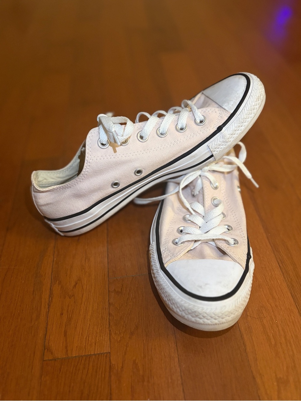 Converse | Classic Low-Top Canvas Sneakers in Light Pink